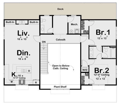Second Floor for House Plan #963-00723