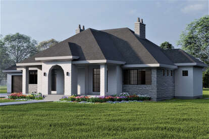 European House Plan #6422-00032 Elevation Photo