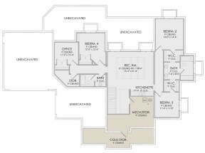 Basement for House Plan #6422-00032