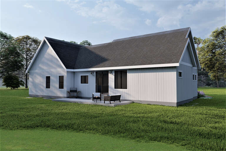 Modern Farmhouse House Plan #6422-00033 Elevation Photo