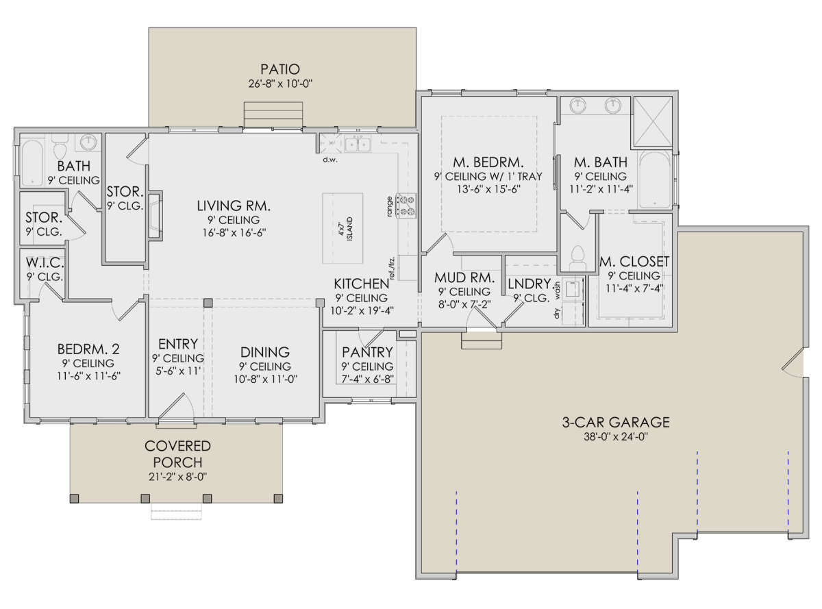 Main Floor  for House Plan #6422-00033