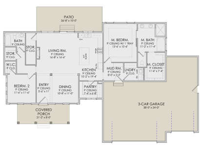 House Plan House Plan #28366 Drawing 1
