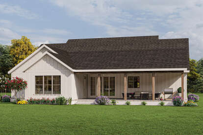 Modern Farmhouse House Plan #009-00321 Elevation Photo