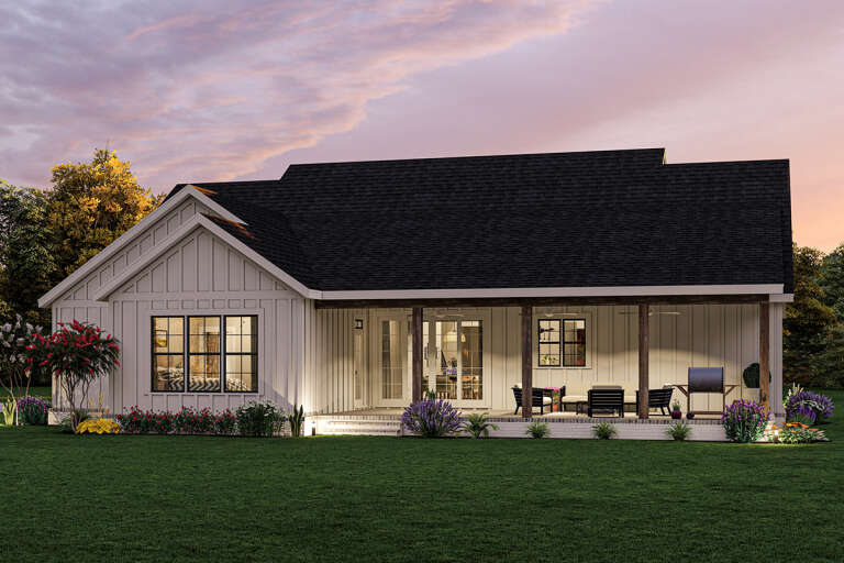Modern Farmhouse House Plan #009-00321 Elevation Photo
