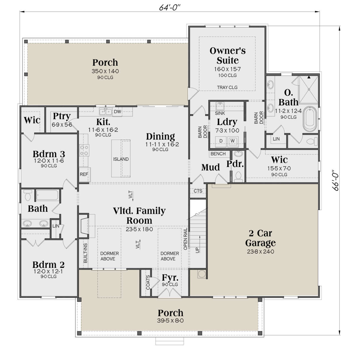 Main Floor  for House Plan #009-00321