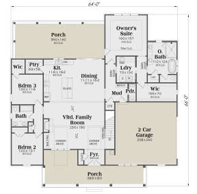 Main Floor  for House Plan #009-00321