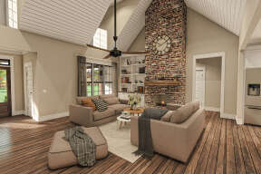 Modern Farmhouse House Plan #009-00321 Additional Photo