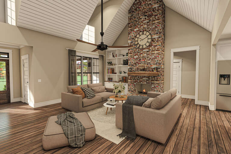 Modern Farmhouse House Plan #009-00321 Additional Photo
