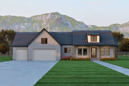 Modern Farmhouse House Plan #6422-00034 Elevation Photo