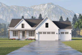 Modern Farmhouse House Plan #6422-00035 Elevation Photo