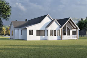 Modern Farmhouse House Plan #6422-00035 Elevation Photo