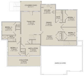 Walkout Basement for House Plan #6422-00035