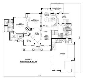 Main Floor for House Plan #098-00034