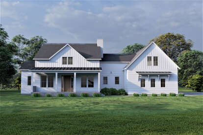 Modern Farmhouse House Plan #6422-00036 Elevation Photo