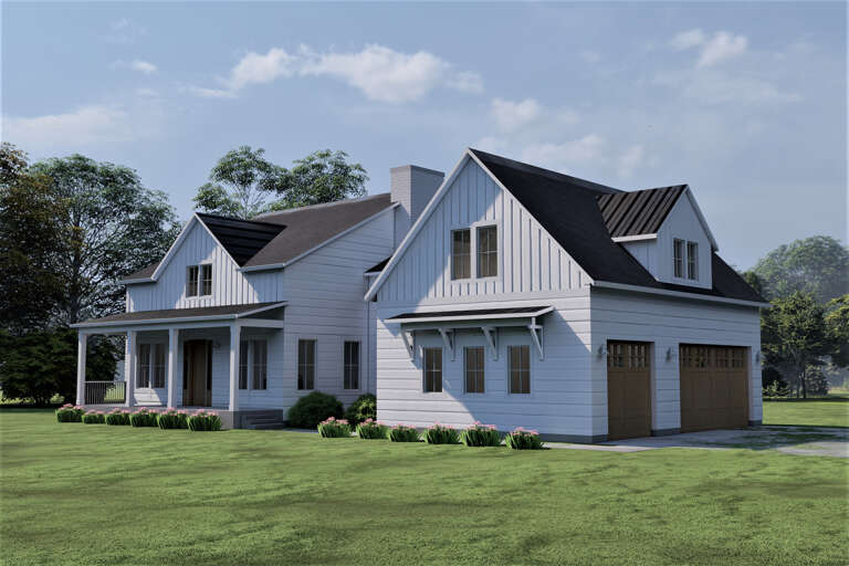 Modern Farmhouse House Plan #6422-00036 Elevation Photo