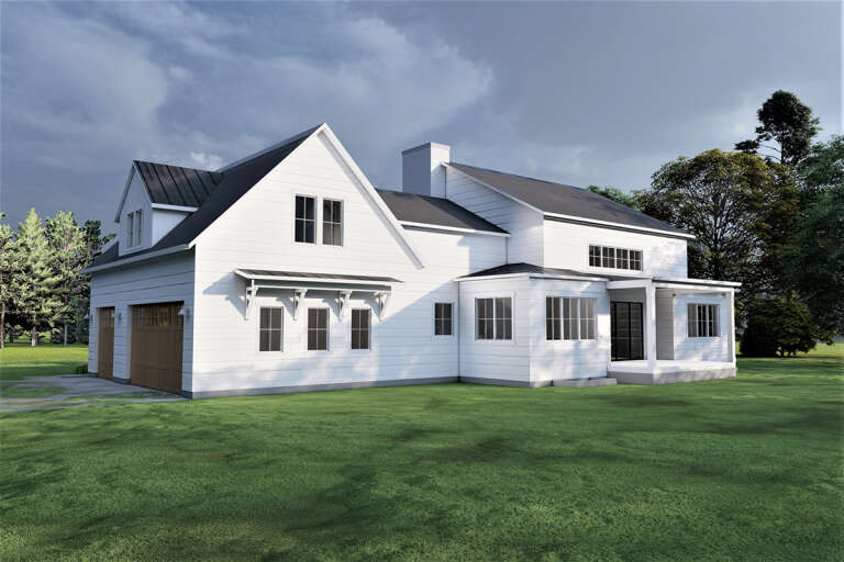 Modern Farmhouse House Plan #6422-00036 Elevation Photo