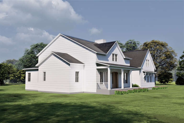 Modern Farmhouse House Plan #6422-00036 Elevation Photo