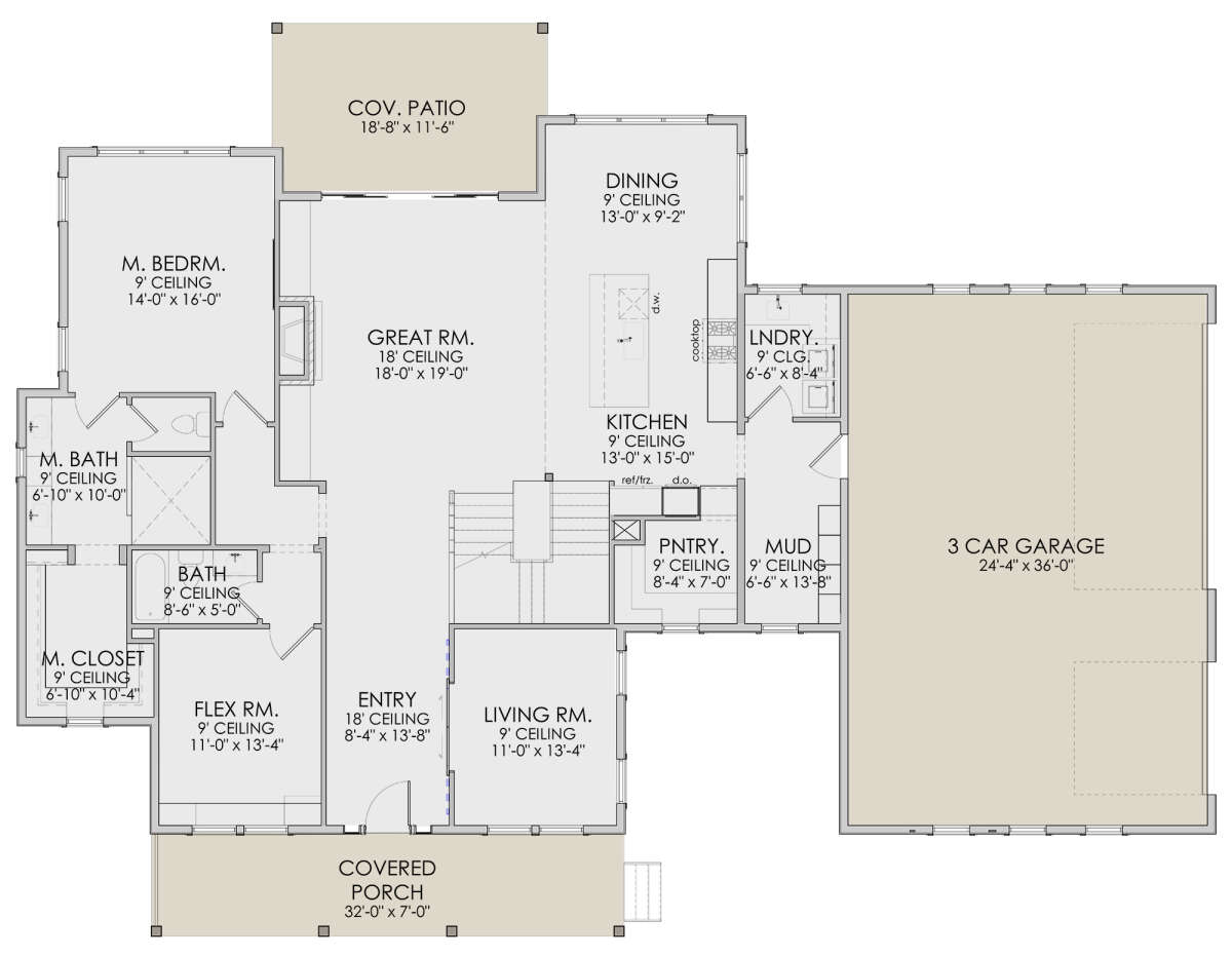 Main Floor  for House Plan #6422-00036