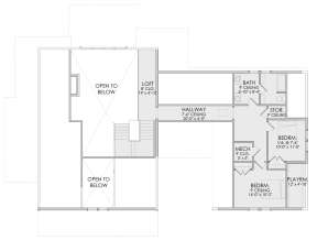 Second Floor for House Plan #6422-00036