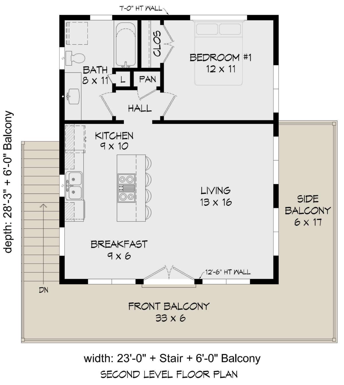 Second Floor for House Plan #940-00701