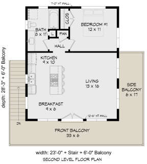 Second Floor for House Plan #940-00701