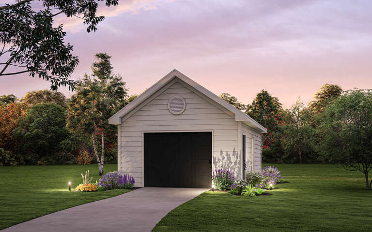 Traditional House Plan #009-00322 Elevation Photo