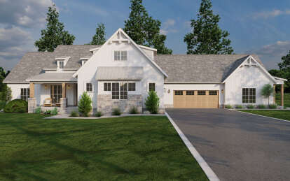 Modern Farmhouse House Plan #8318-00316 Elevation Photo