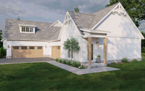 Modern Farmhouse House Plan #8318-00316 Elevation Photo