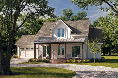 Modern Farmhouse House Plan #041-00319 Elevation Photo