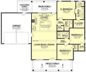 Main Floor  for House Plan #041-00319