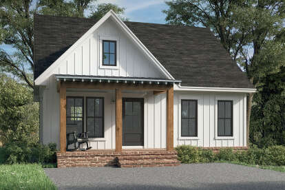 Modern Farmhouse House Plan #041-00320 Elevation Photo