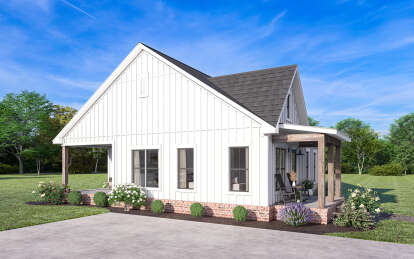Modern Farmhouse House Plan #041-00320 Elevation Photo