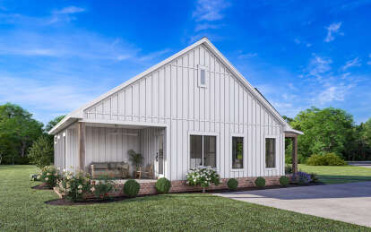 Modern Farmhouse House Plan #041-00320 Elevation Photo