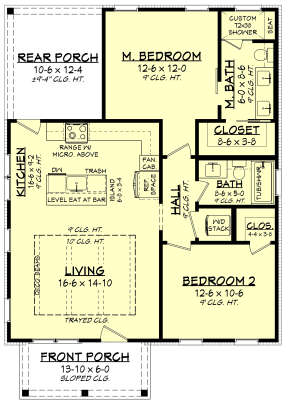 Main Floor  for House Plan #041-00320