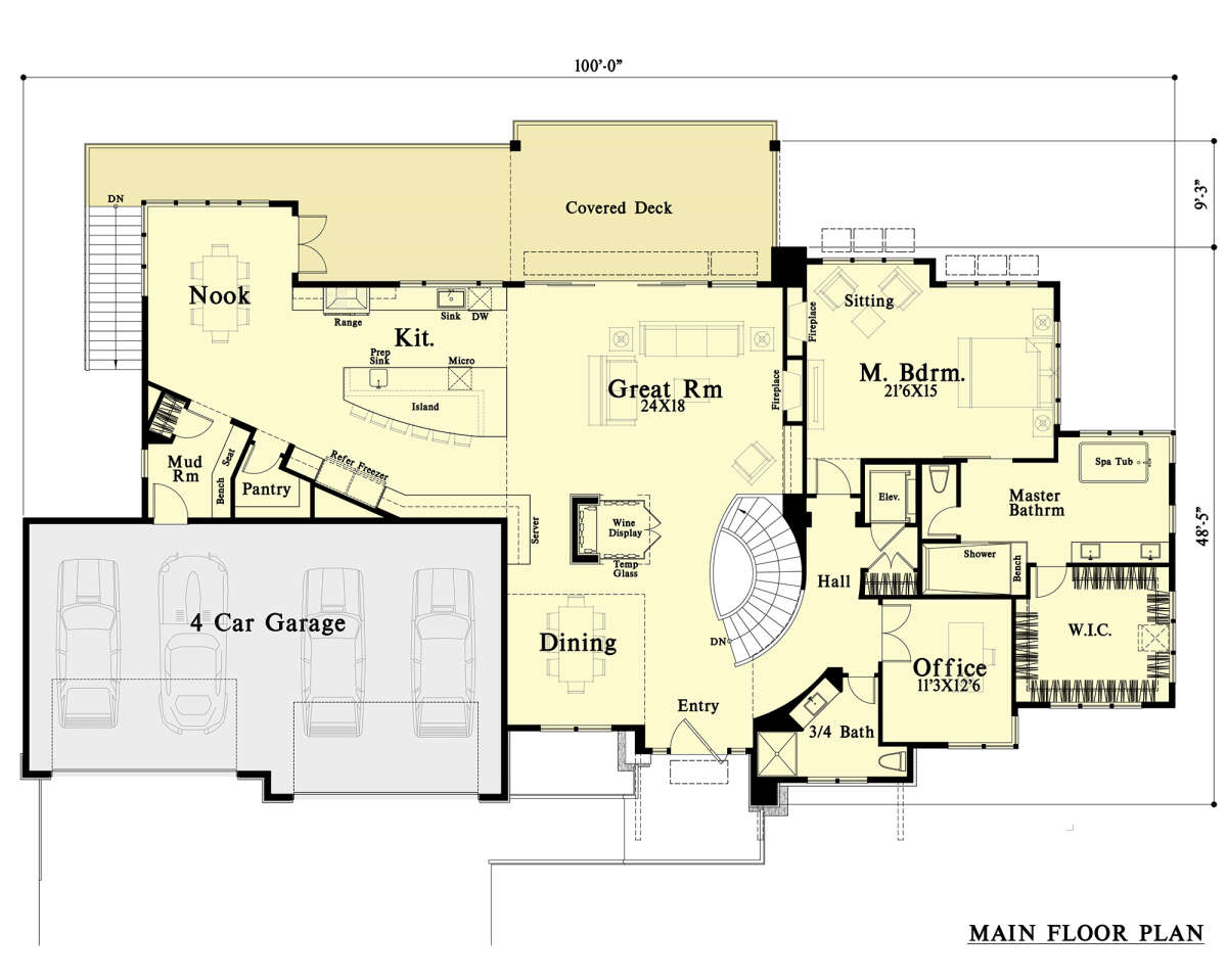 Main Floor  for House Plan #4771-00016