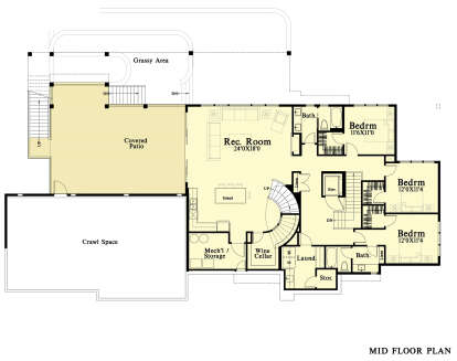 Lower Level for House Plan #4771-00016