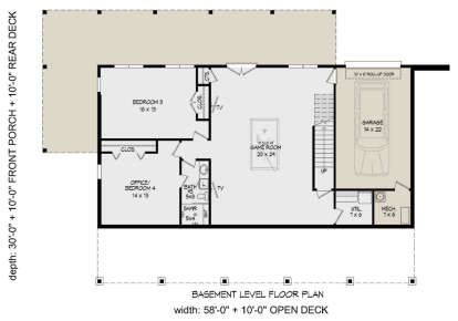 Basement for House Plan #940-00702