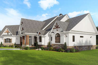 Modern Farmhouse House Plan #699-00352 Elevation Photo