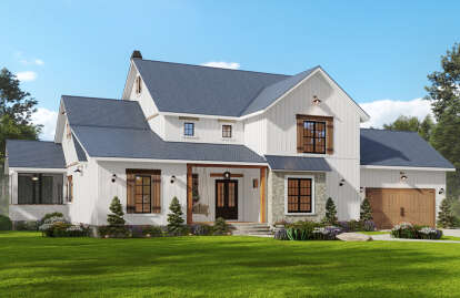 Modern Farmhouse House Plan #699-00353 Elevation Photo