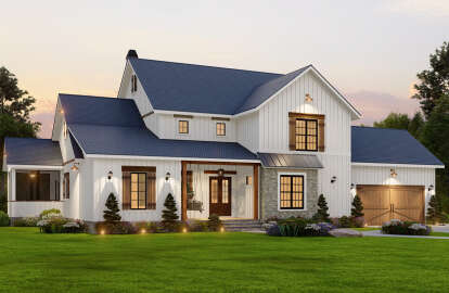 Modern Farmhouse House Plan #699-00353 Elevation Photo