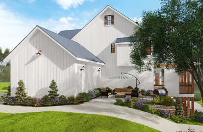 Modern Farmhouse House Plan #699-00353 Elevation Photo