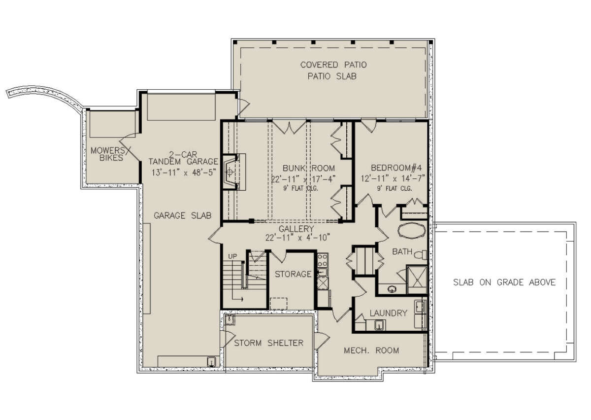 Basement for House Plan #699-00353