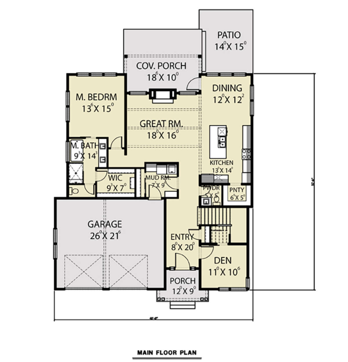 Main Floor  for House Plan #2464-00059
