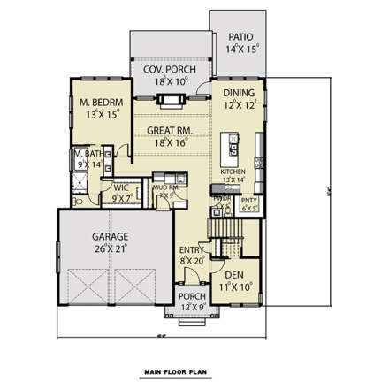 House Plan House Plan #28382 Drawing 1