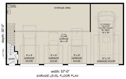 First Floor for House Plan #940-00704