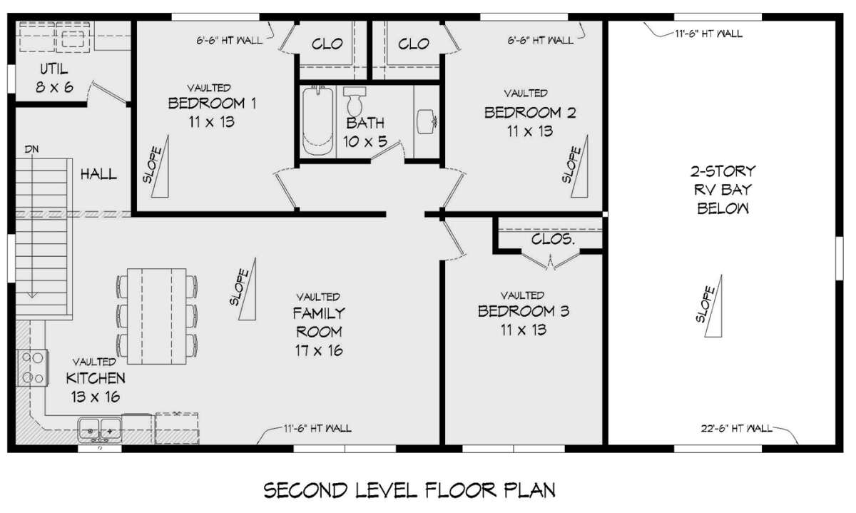 Second Floor for House Plan #940-00704
