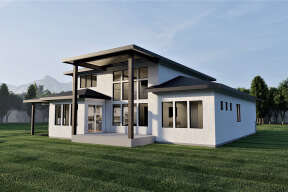 Modern House Plan #6422-00037 Elevation Photo