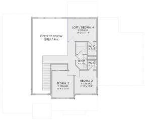 Second Floor for House Plan #6422-00037