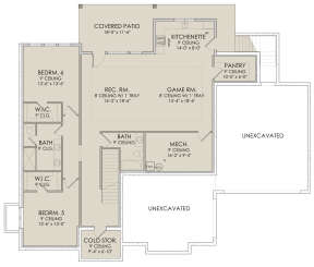 Walkout Basement for House Plan #6422-00037