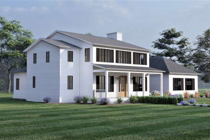 Modern Farmhouse House Plan #6422-00038 Elevation Photo